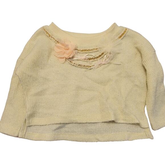 *4/$30* Baby Sara Girls Sweater Cream 12M - Picture 1 of 2